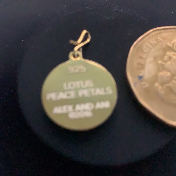 NWT LOTUS FLOWER ALEX AND ANI GOLD CHARM/ PENDANT - Picture 8 of 12